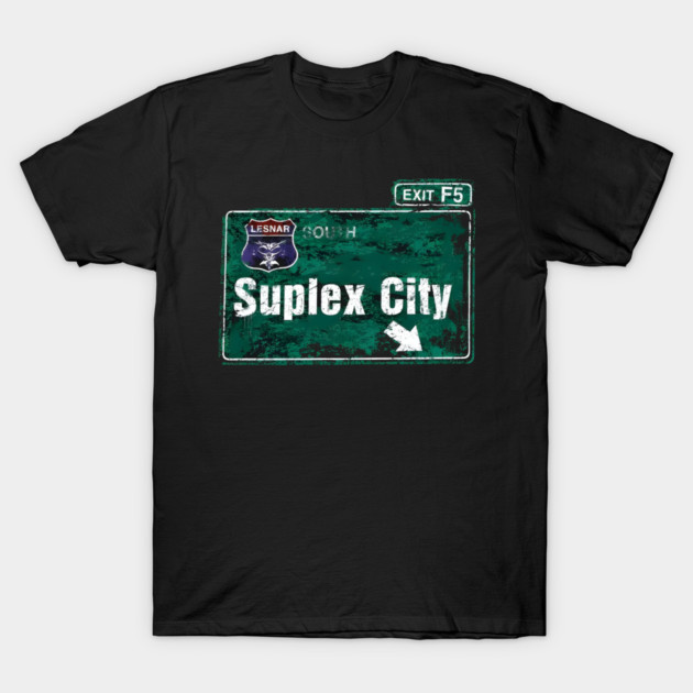 Brock Lesnar T-Shirt The Beast Skull Suplex City WWE Pro Wrestling Graphic Tee