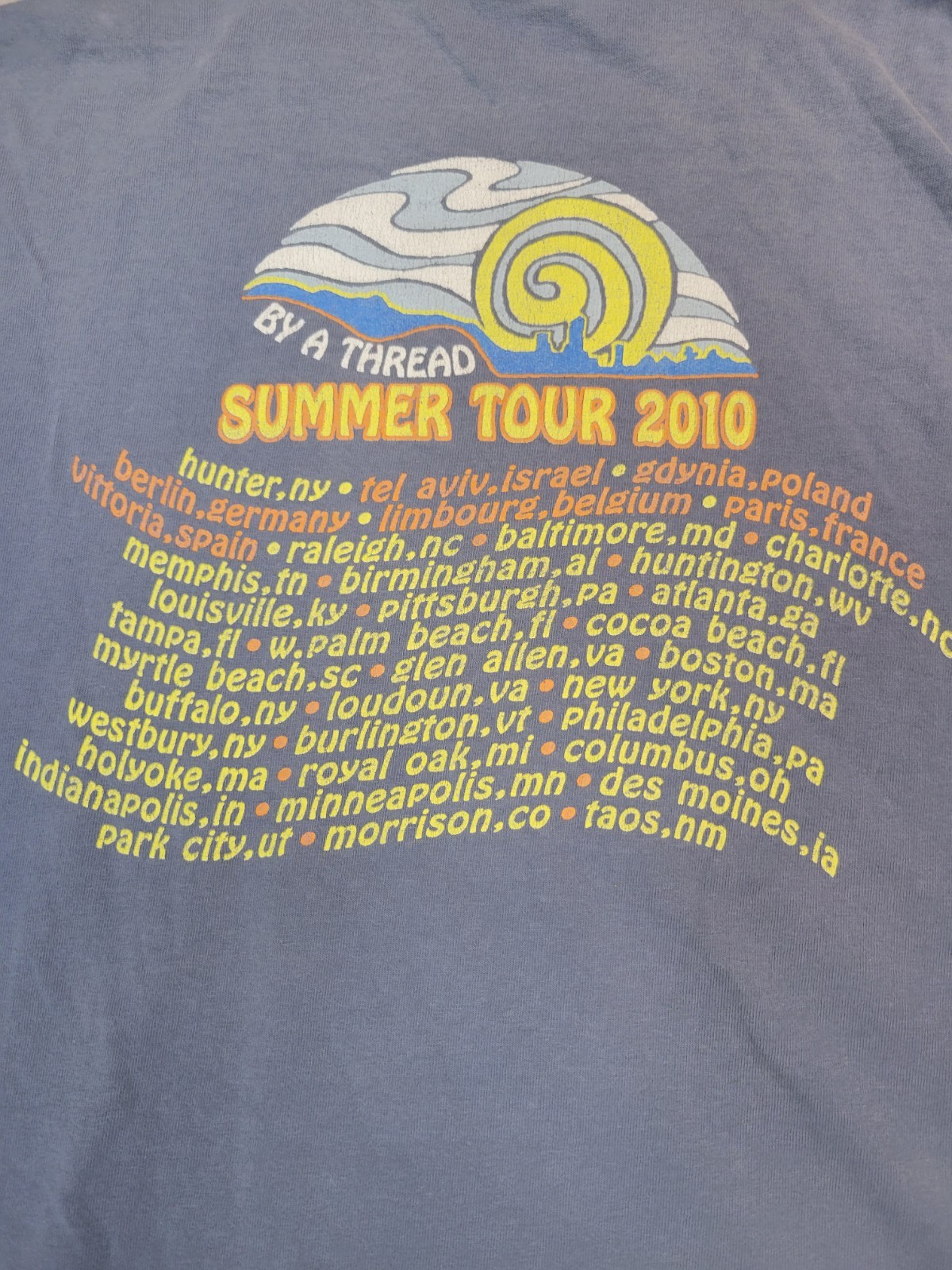 Govt Mule Vintage T-Shirt By A Thread Summer 2010 Tour Size XL