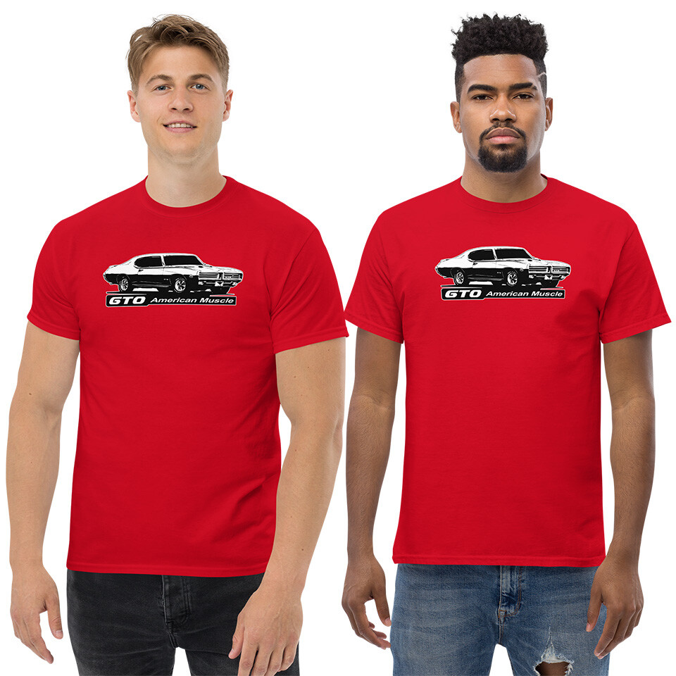 1969 Pontiac GTO Mens Muscle Car Enthusiast T-Shirt