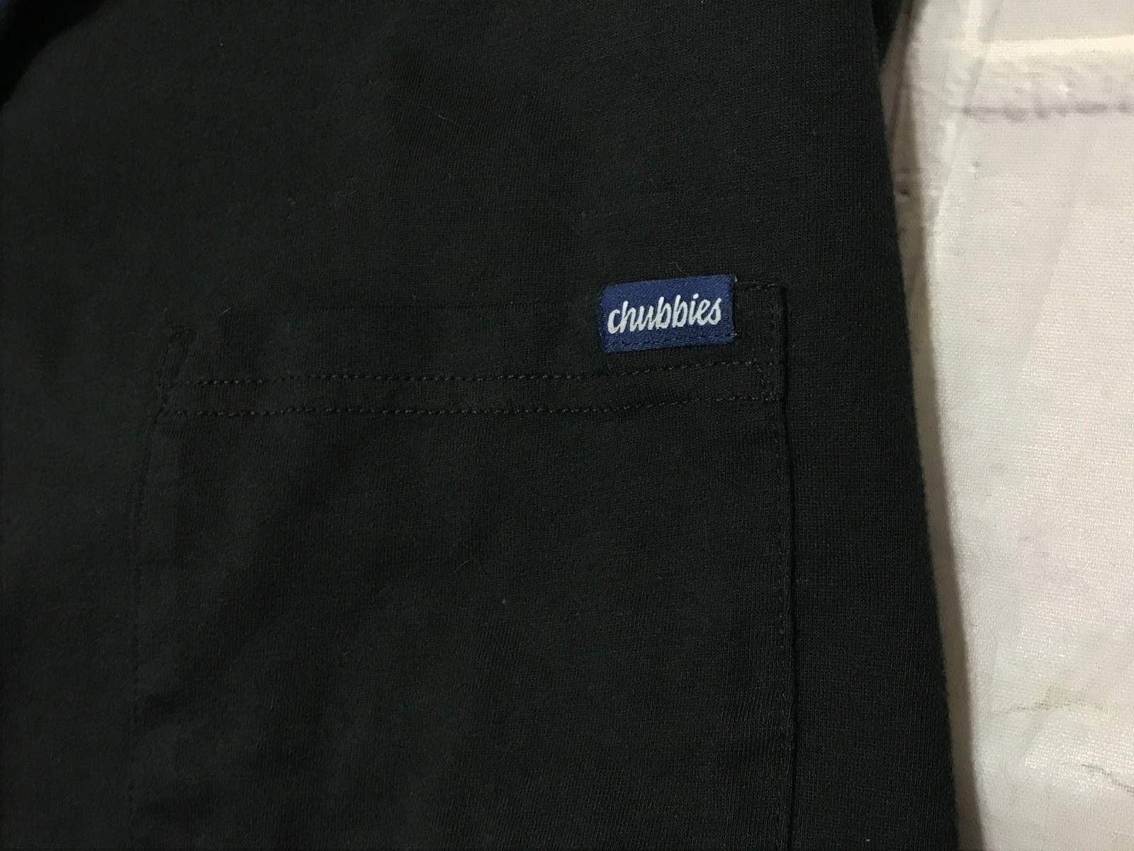 Chubbies T-Shirt Size Large Long Sleeve The Weekend has Arrived Pocket Black