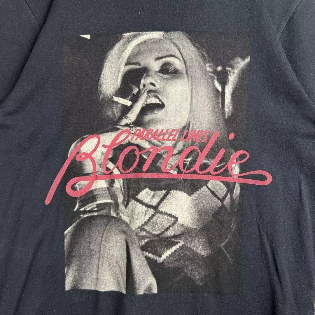 90s Remake Blondie Basic Style Black Short sleeve Unisex T shirt Men Women