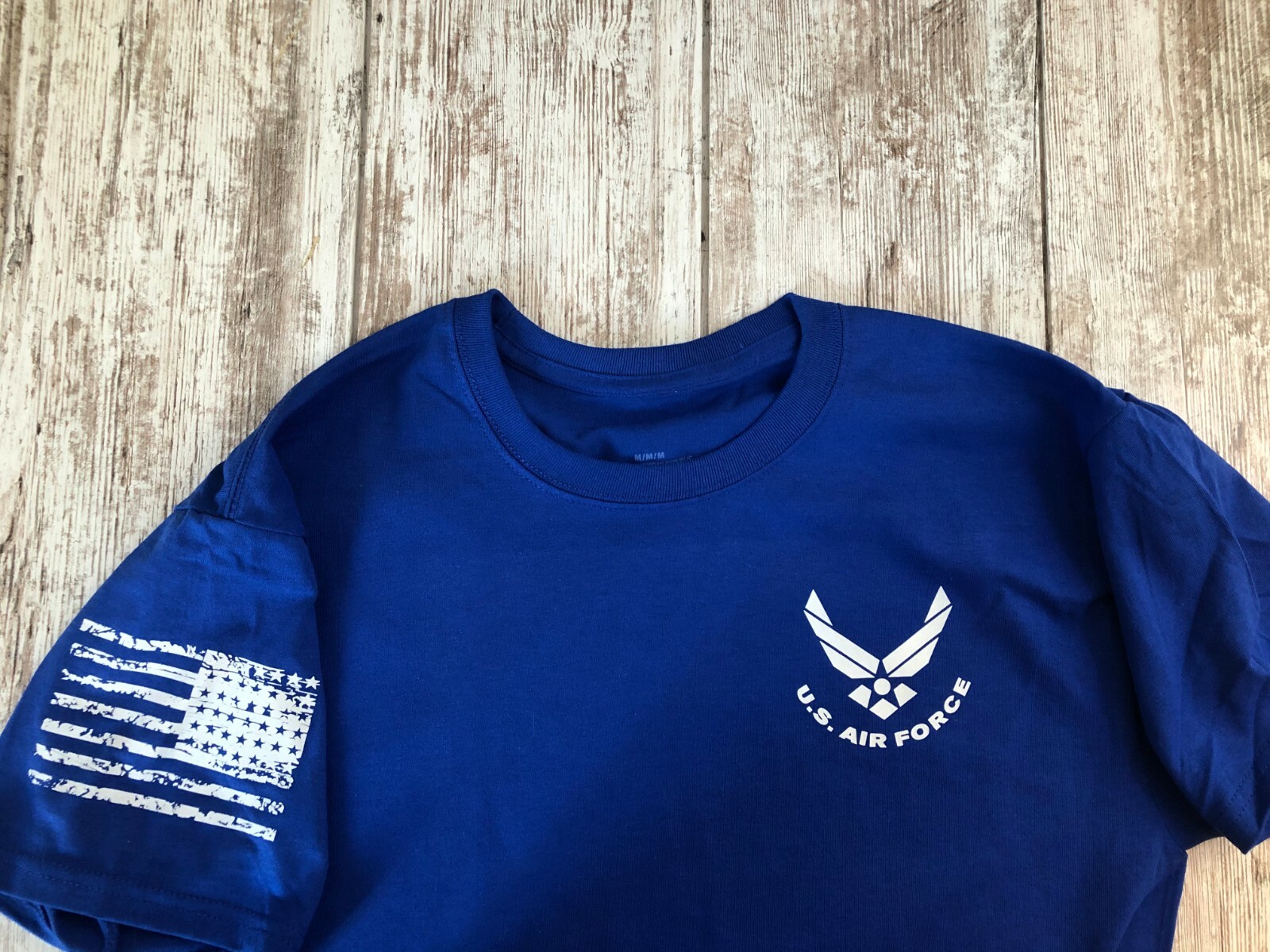 Air Force Military T-shirt With DD-214 Alumni USAF Chest Logo 188G