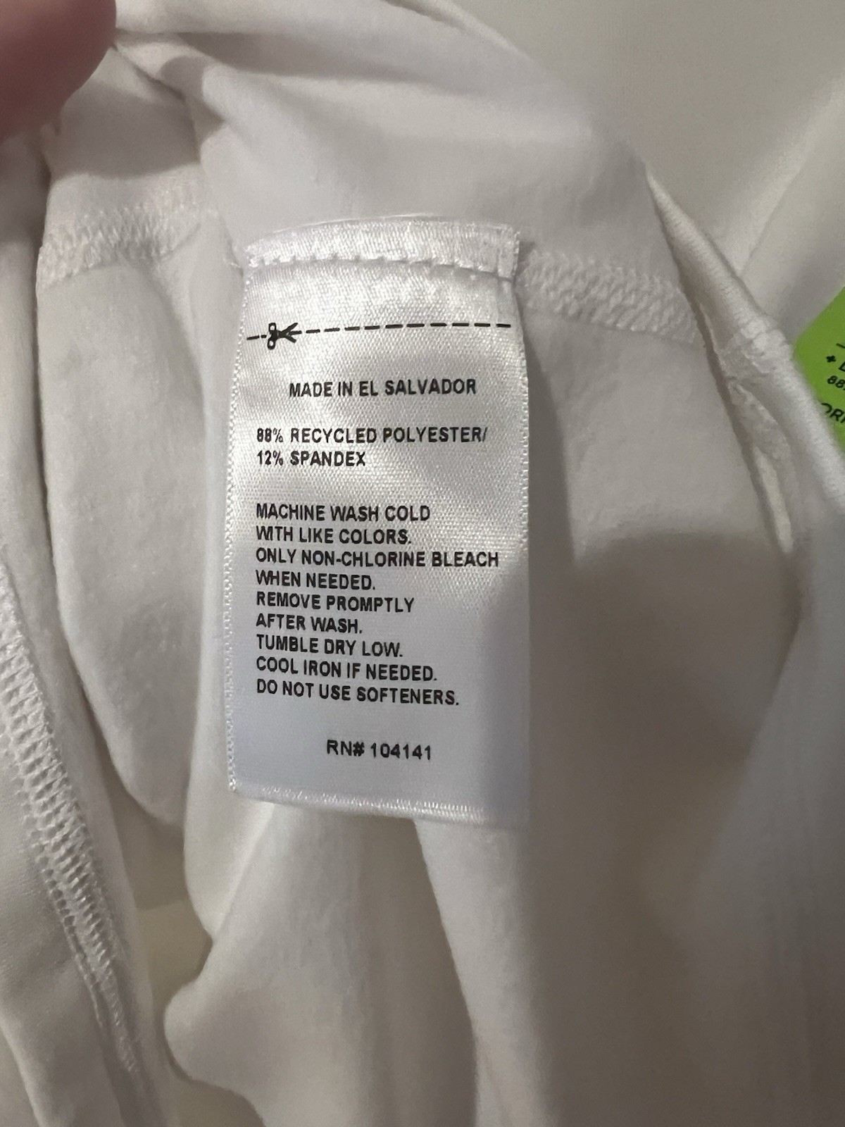 DSG Men’s Cold Weather Compression Crew Neck Top White Base Layer Size Large