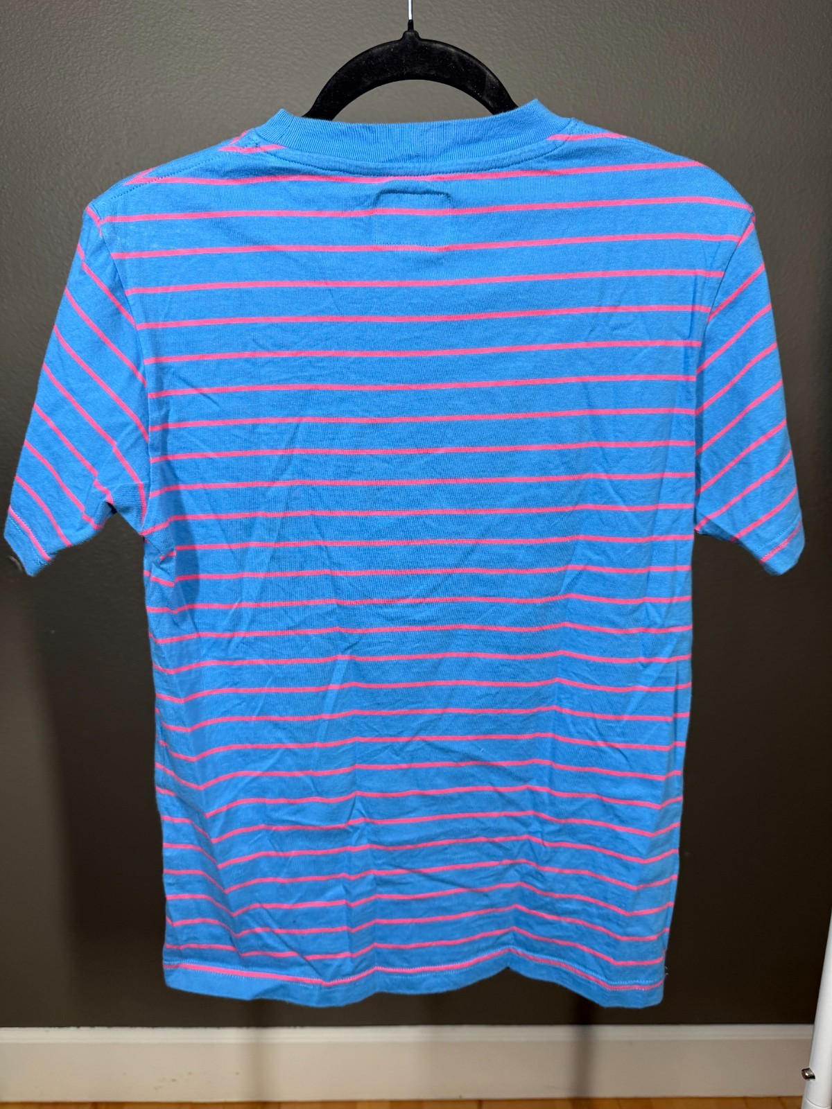OFWGKTA Odd Future T-Shirt Unisex S Blue Red Striped Embroidered Donut Detail
