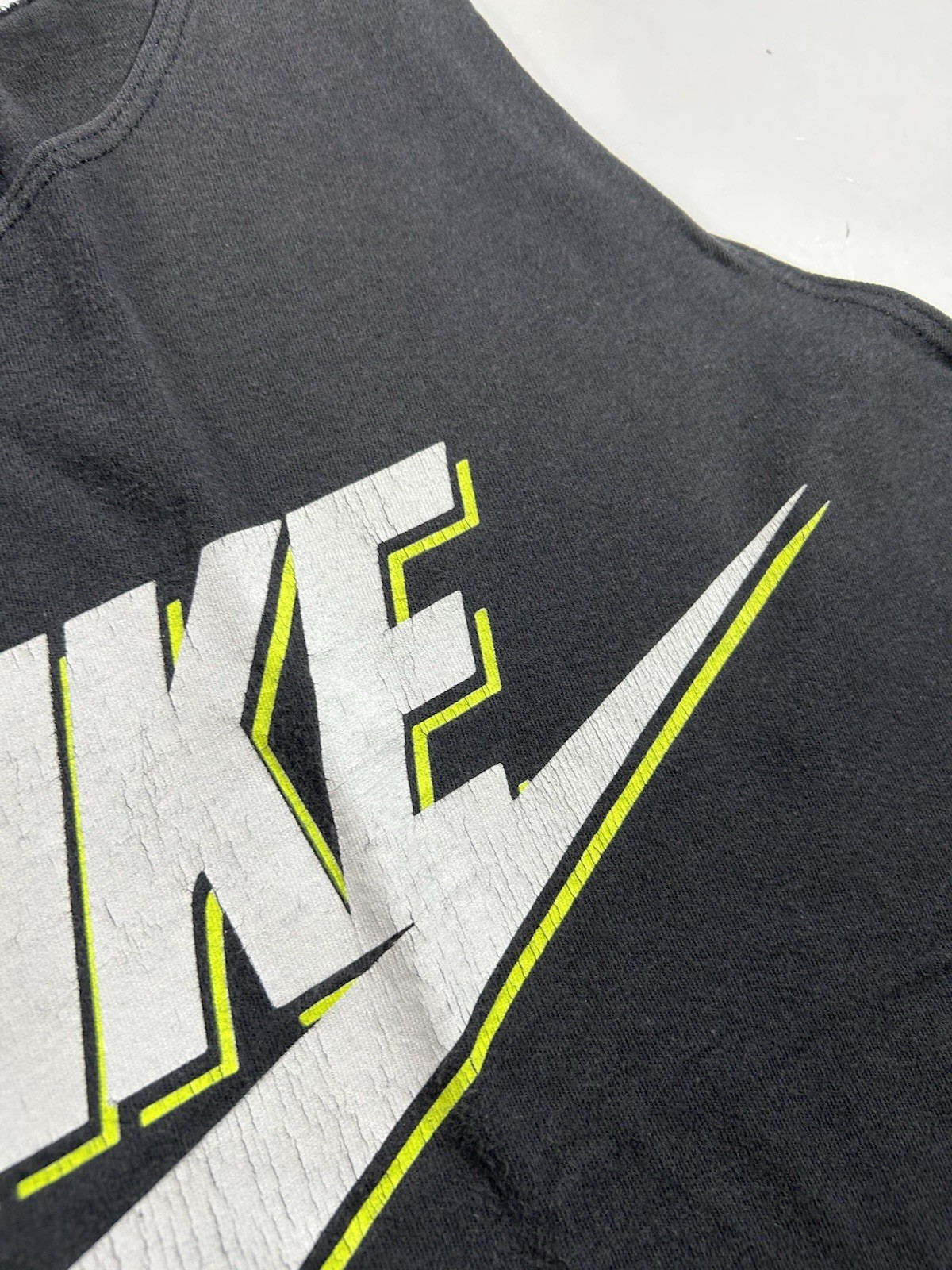 Vintage Nike Tank Top Big Graphic Logo Spell Out Swoosh Size XL Beach 80s 90s