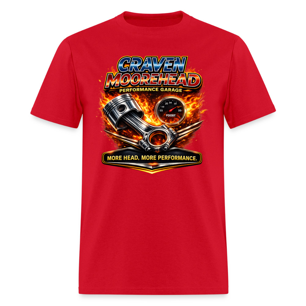 Craven Moorehead Performance Garage Funny Adult Humor T-Shirt