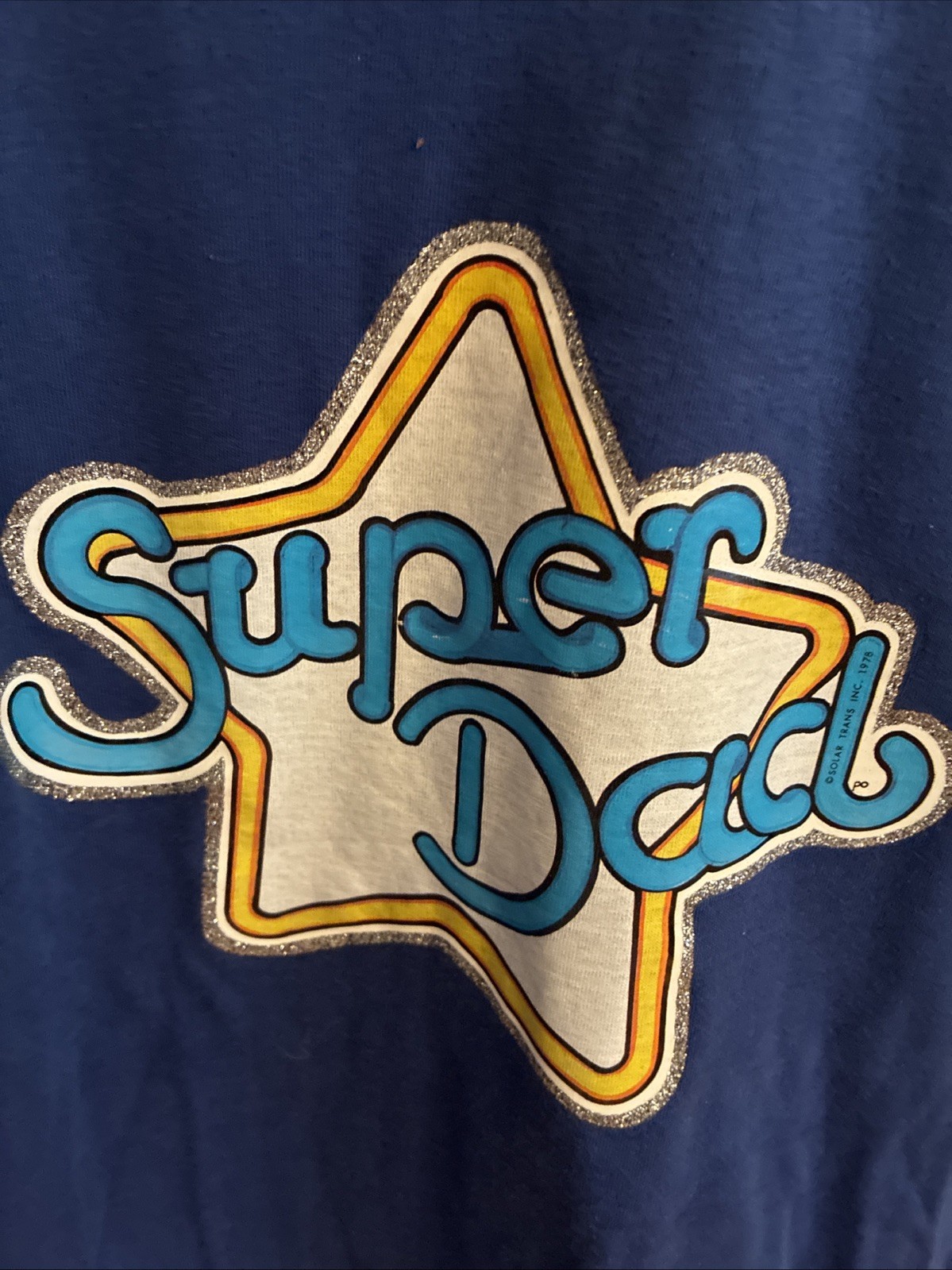 Vintage 1978 Super Dad Tshirt Funny Comedy Single Stitch NO TAG Size Large USA