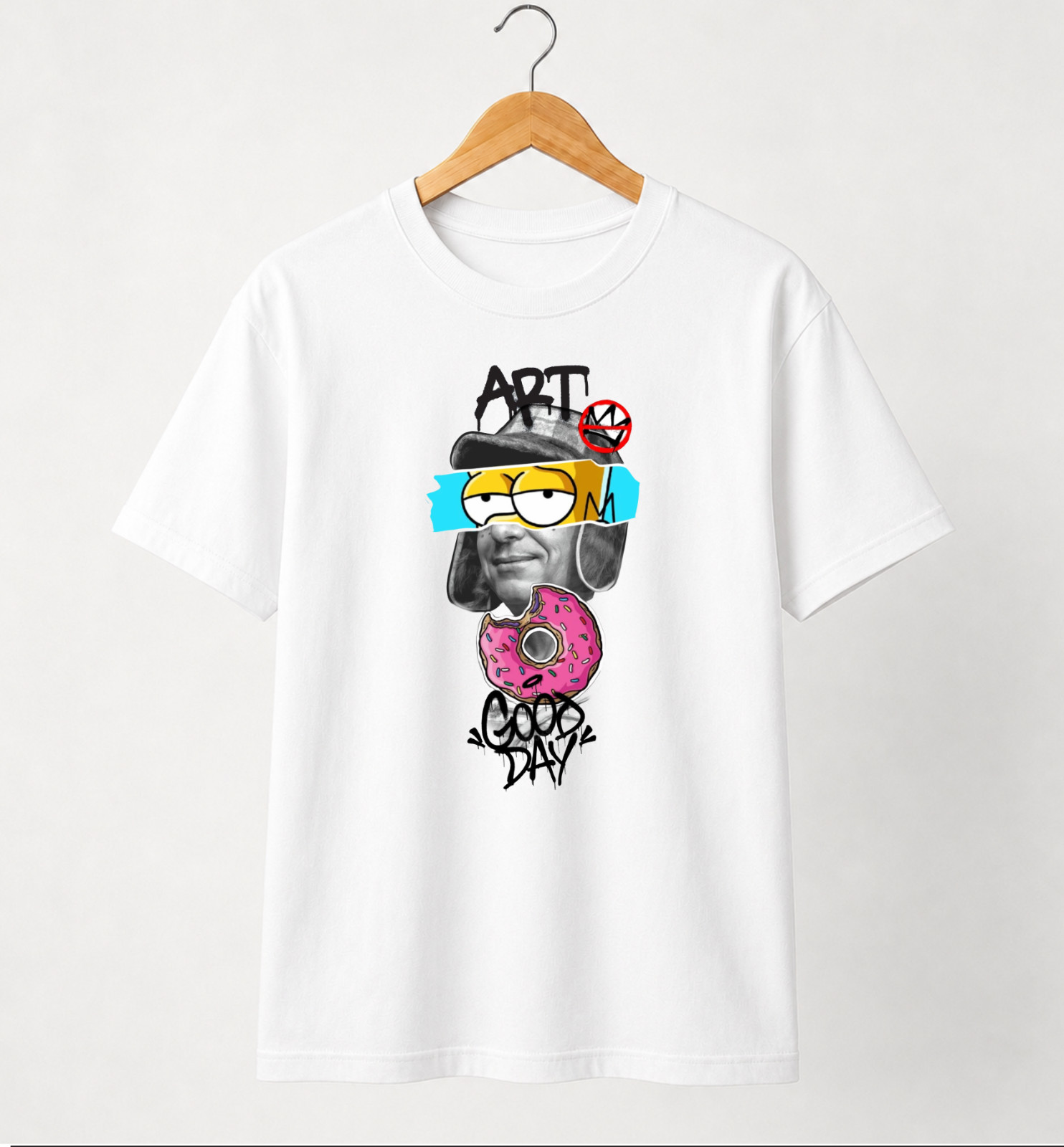 Cartoon Art Good Day Streetwear T-Shirt Men Women Unisex