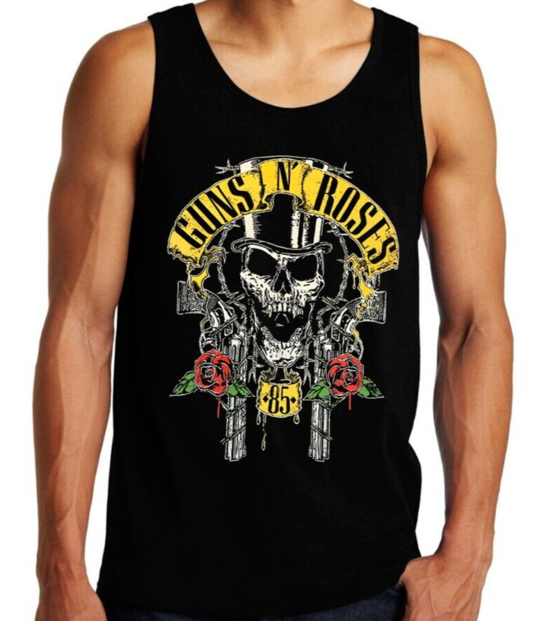Guns N Roses 85 Hard Rock Band Men’s Tank Tops (Multiple Colors)