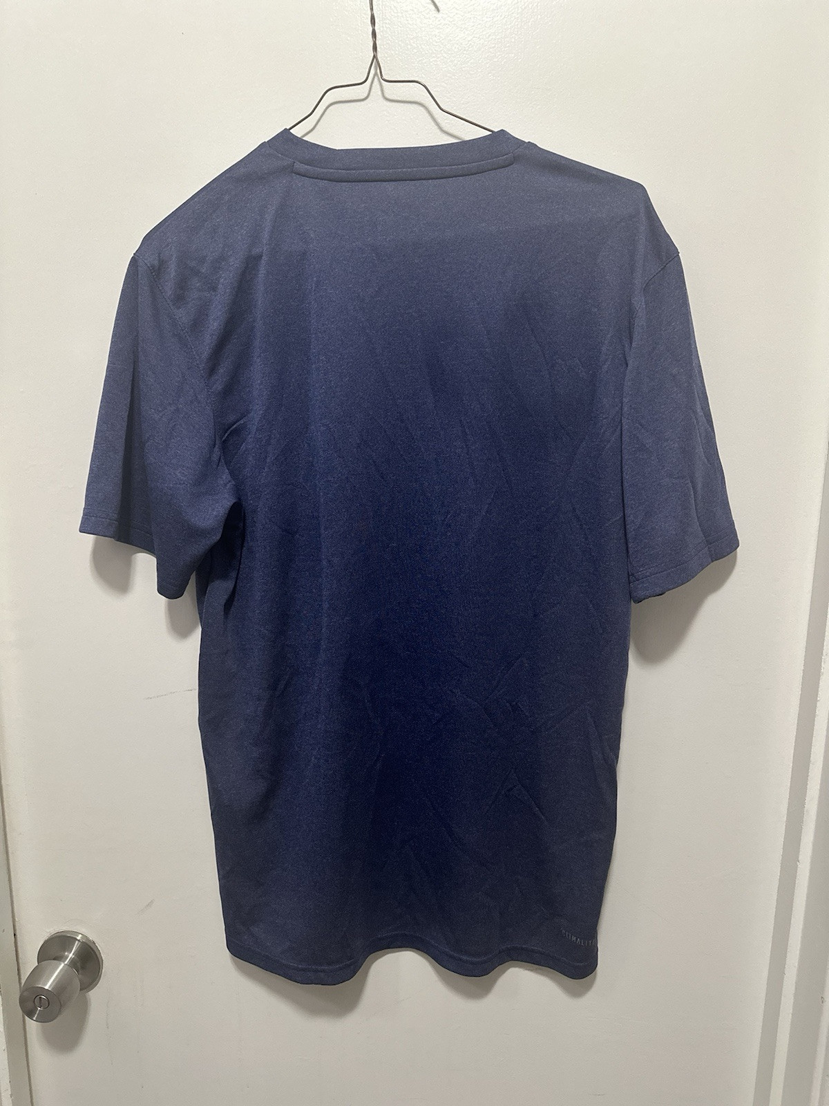 adidas Shirt Mens M dusty blue Short Sleeve Dri Fit T Shirt