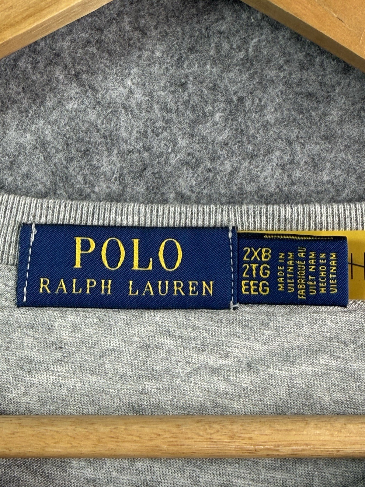 Polo Ralph Lauren Gray Polo Bear RLTC Tennis Short Sleeve T Shirt Men’s 2XB