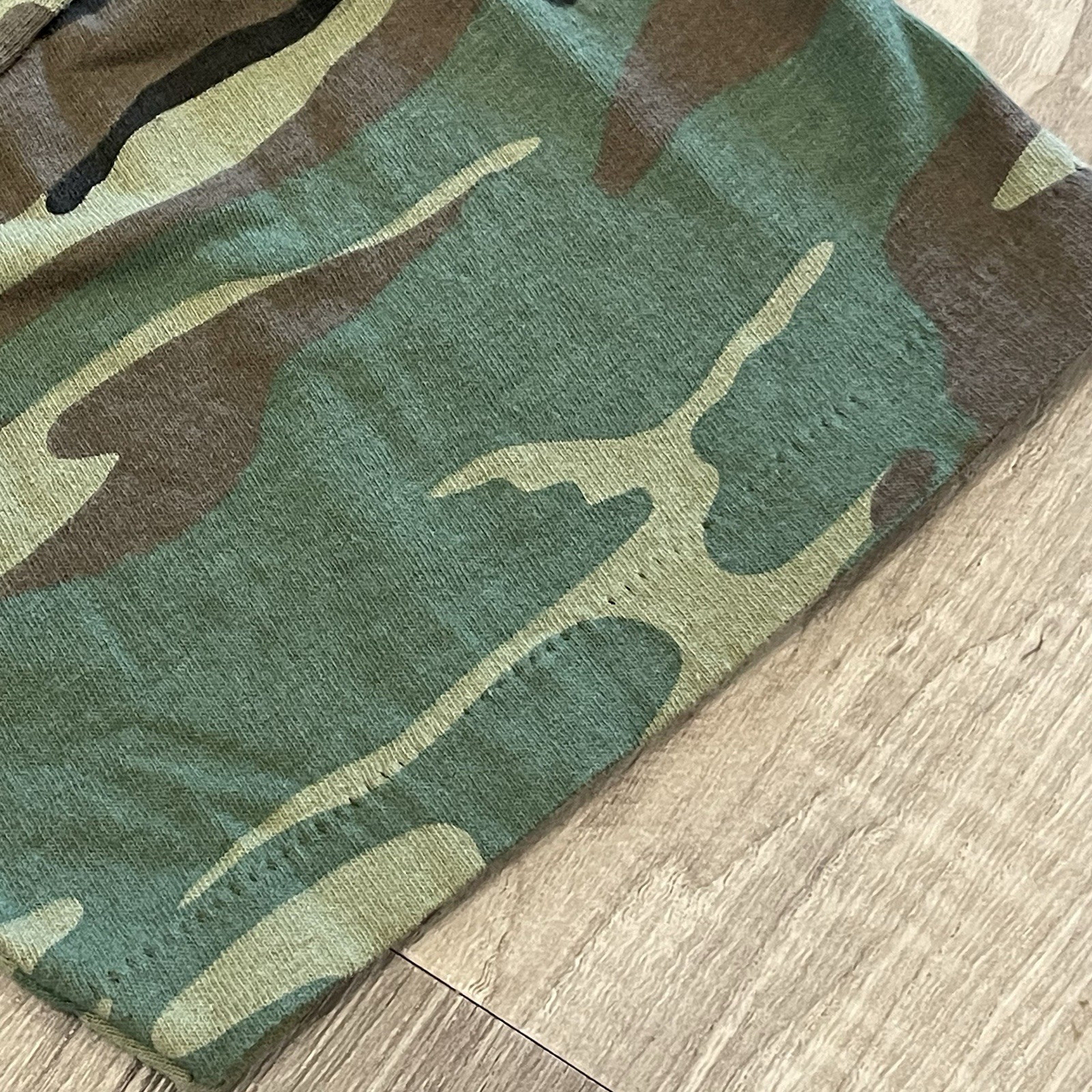 Beetle Bailey Vintage Louisiana Lottery Single Stitch SS Camo T-shirt XL