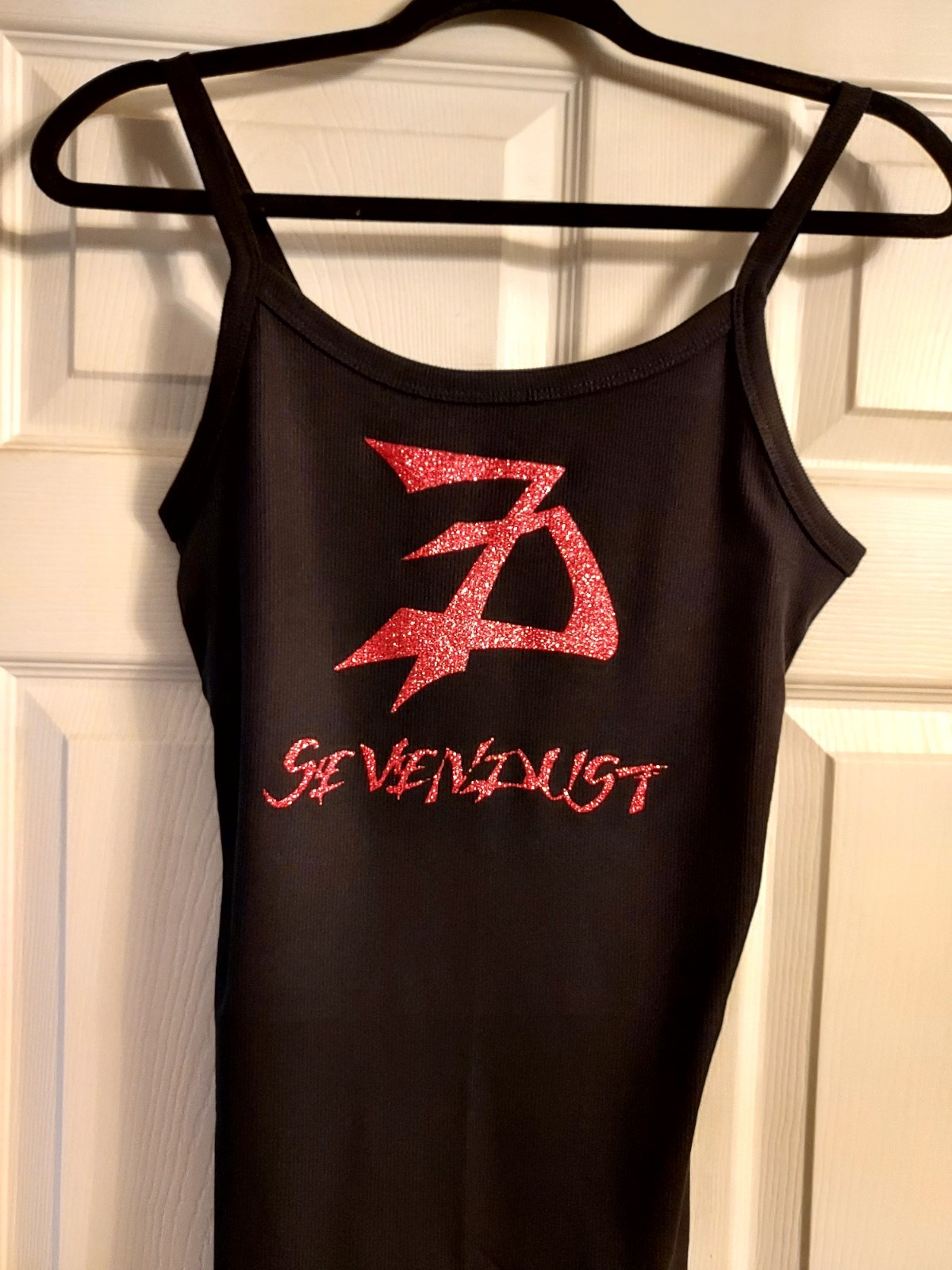 sevendust tank Top seven dust Shirt cropped sevendust Crop Top Glitter xs-2xl