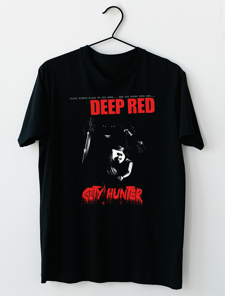 City Hunter Deep Red T-Shirt S M L XL 2XL 3XL 4XL 5XL