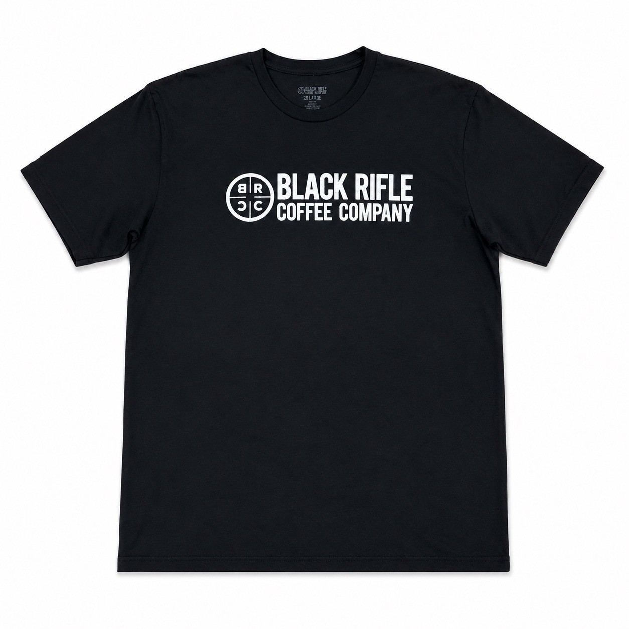 Black Rifle Coffee Company T-Shirt Men 2XL Black Spellout Graphic Tee Logo