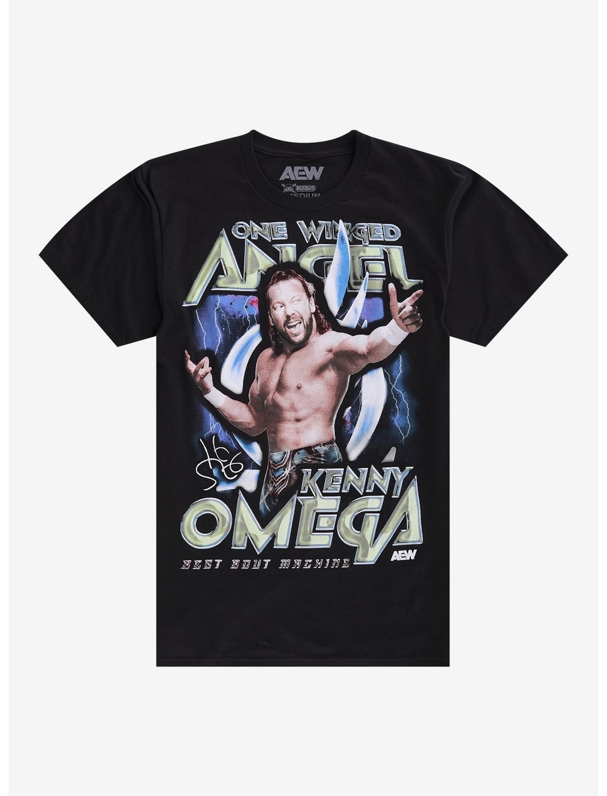 AEW Kenny Omega Winged Angel Unisex Wrestling Graphic T-Shirt Tee Black