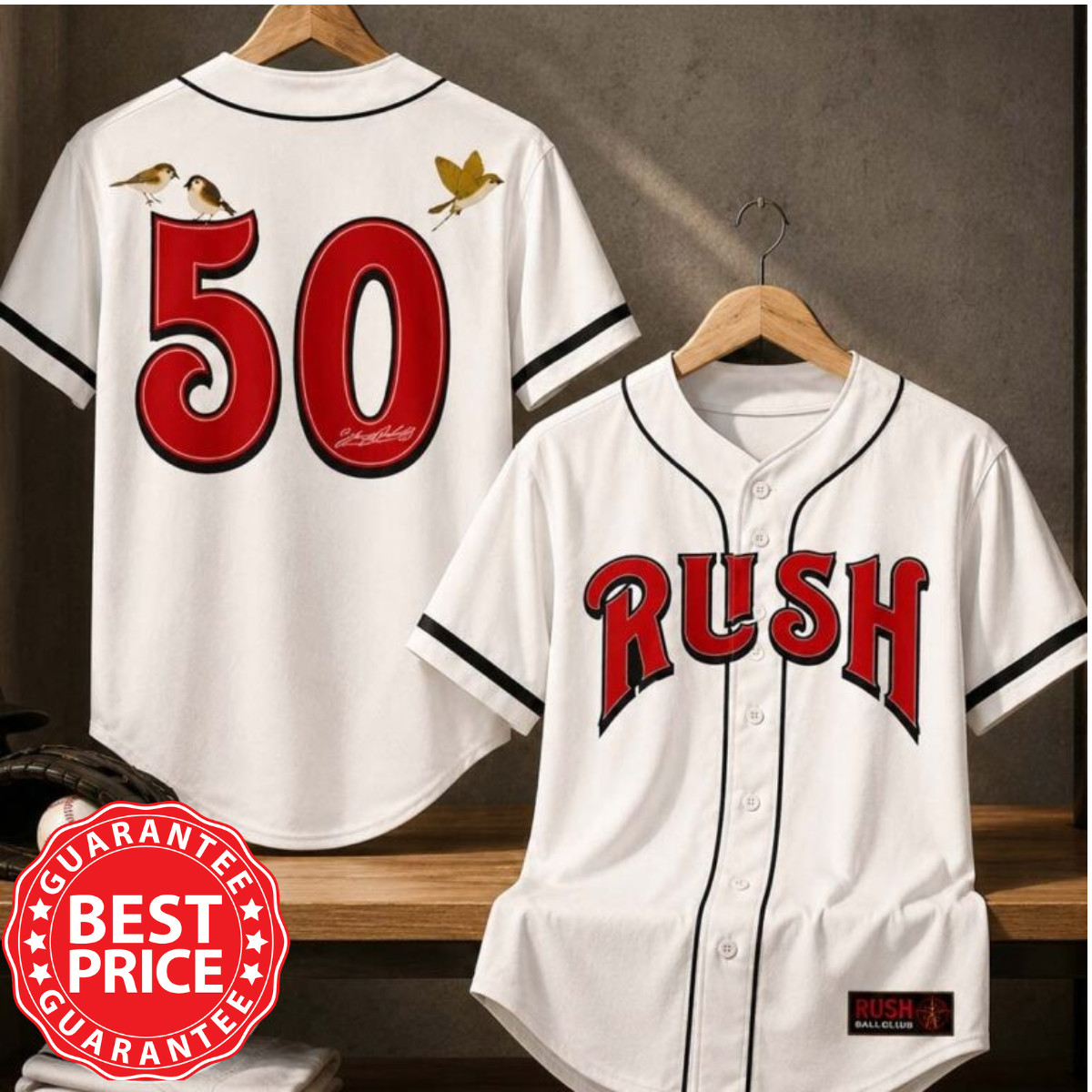 Rush Fifty Something Tour 2026 Merch 50 Something Logo Jersey 3D Printed S-5XL