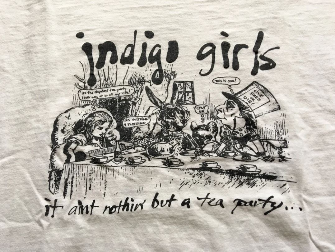 1990s INDIGO GIRLS It Ain’t Nothin’ But A Tea Party T-shirt All Size
