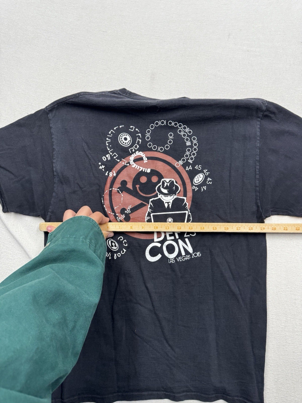 2015 Def Con Hard boiled Hacker Shirt Size Large