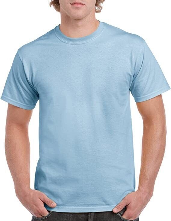 Gildan Mens Plain T Shirts Solid Cotton Short Sleeve Blank Tee Top Shirts S-3XL