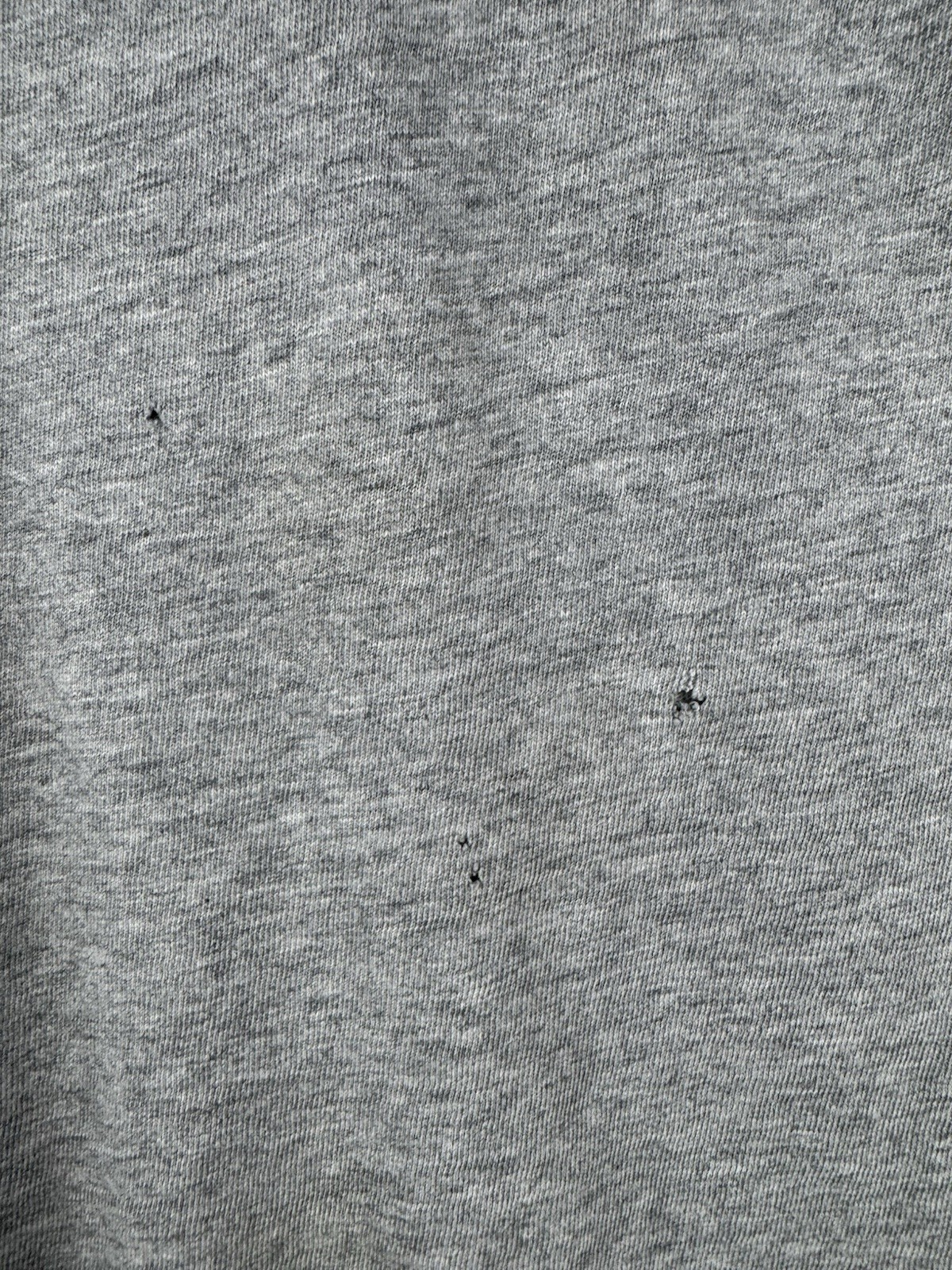 Ralph Lauren Polo Shirt Stitched Spell Out Crew Grey Mens Large Cotton Preppy