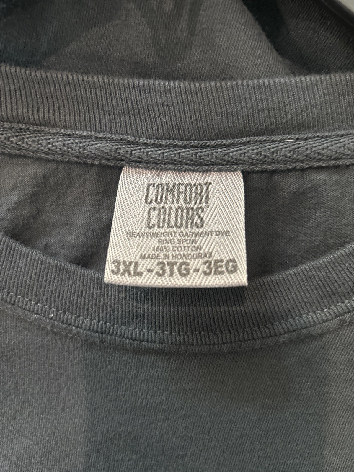 E48 NWOT Comfort Colors Black Cotton Sz 3XL Unisex Long Sleeve