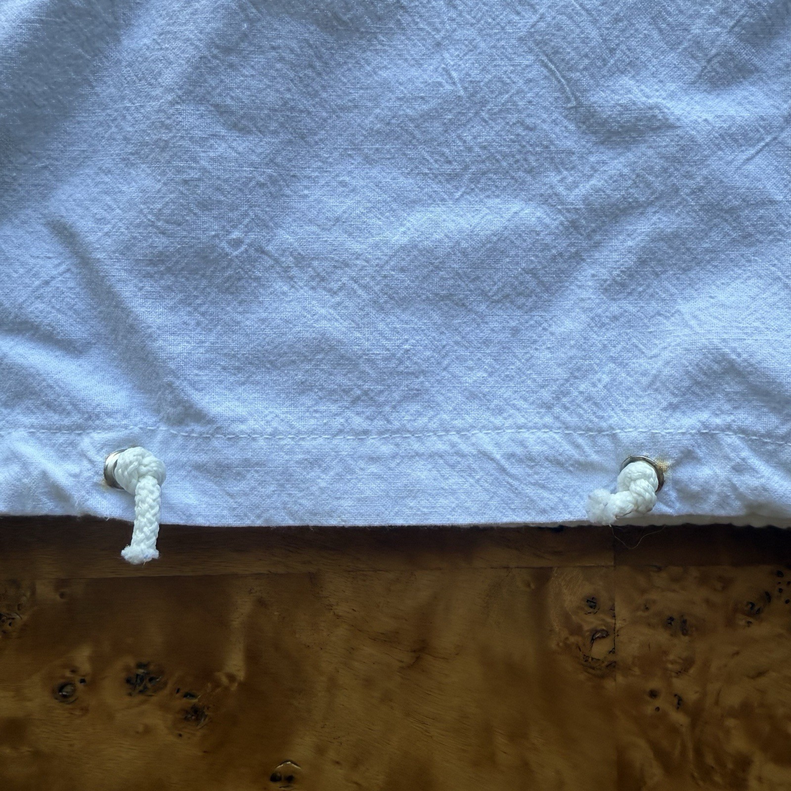 White Shirt Mens XL White Mexican Beach Casual Flour Sack Drawstring Tourist