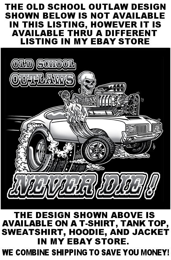 V8 Griffith Hot Rod Muscle Car Outlaw Drag Gasser Cartoony Skeleton T-shirt OM32