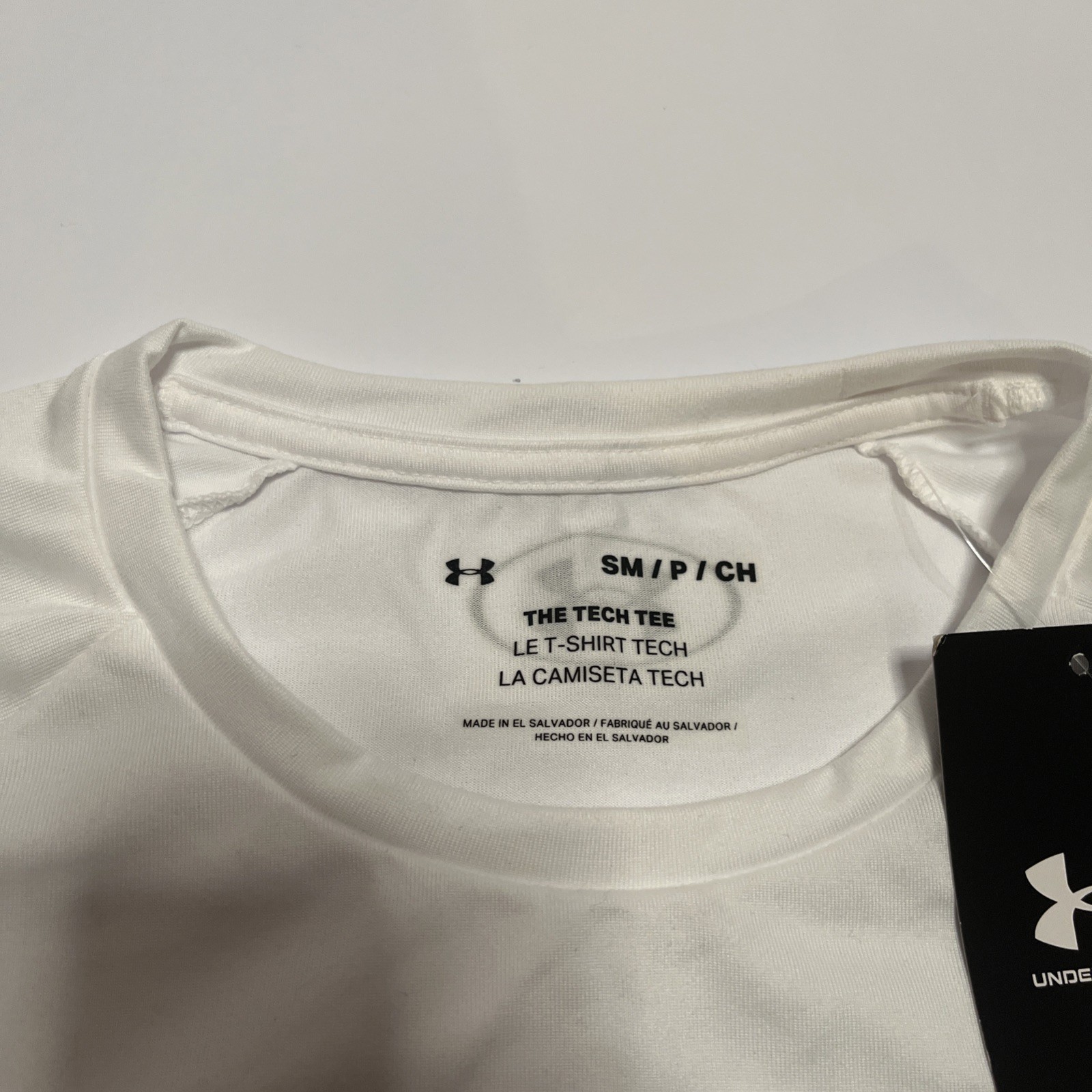 NWT Under Armour The Tech Tee Short Sleeve Shirt Men’s Size Small White Top