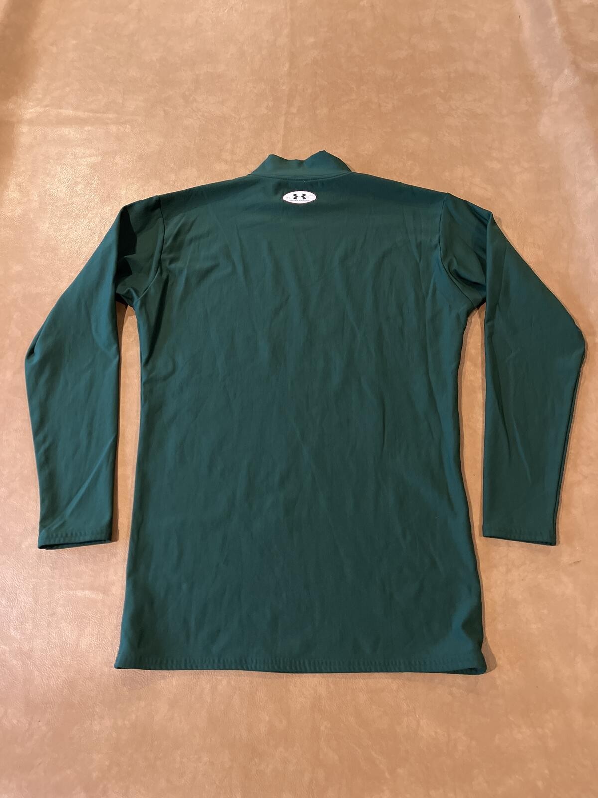 Under Armour ColdGear Mock Neck Long Sleeve Shirt Green (Men’s XL)