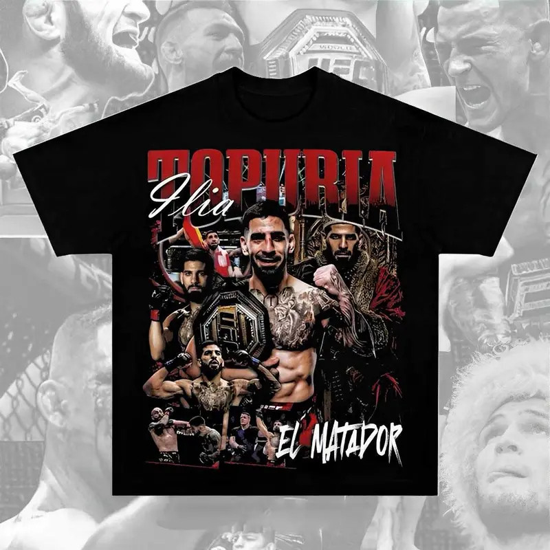 UFC Ilia Topuria T-Shirt 8.0 Ilia Topuria Shirt, Premium UFC Graphic Tee