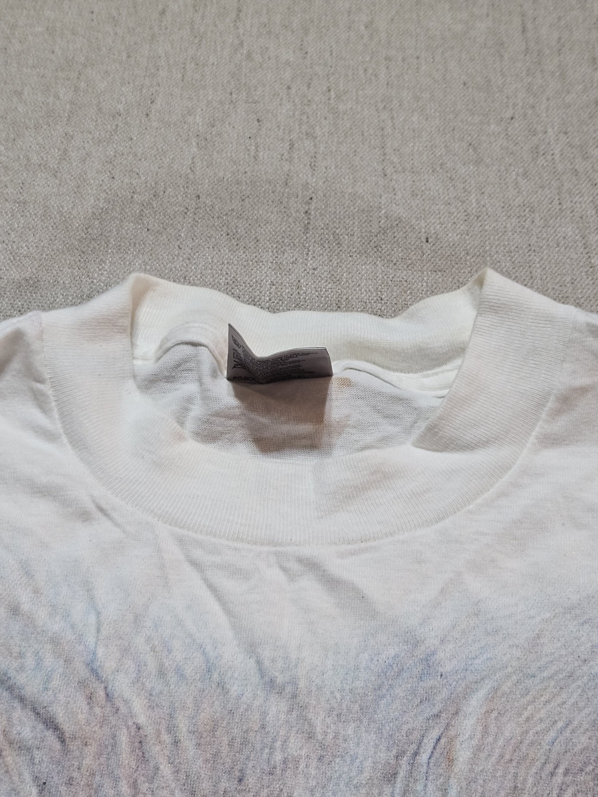 Vintage Polar Bear Face Nature T Shirt S. Young Polar Graphics Oneita USA L