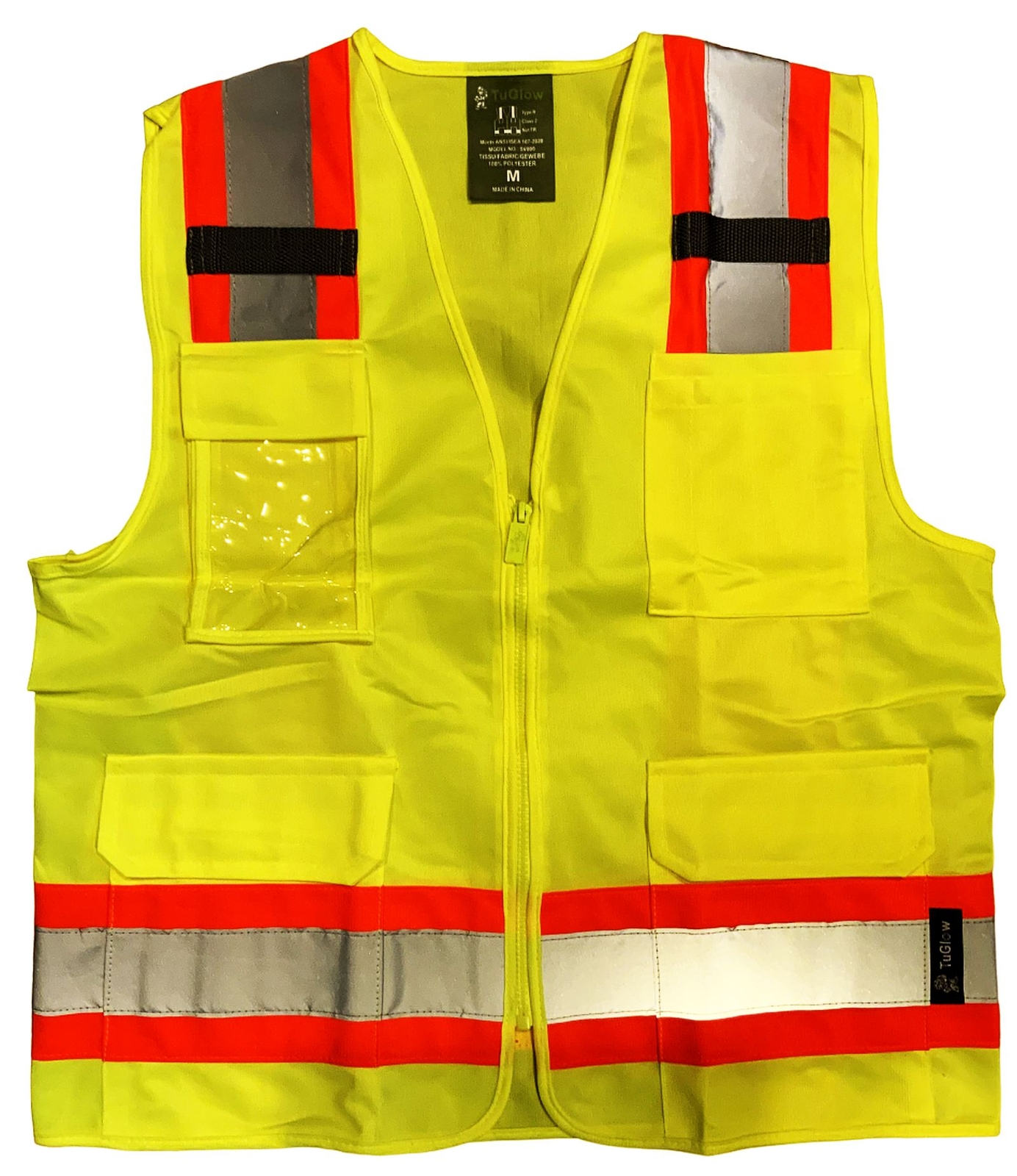 Safety Work Vest T Shirt Long Sleeve Short ANSI High Visibility Reflective Tape