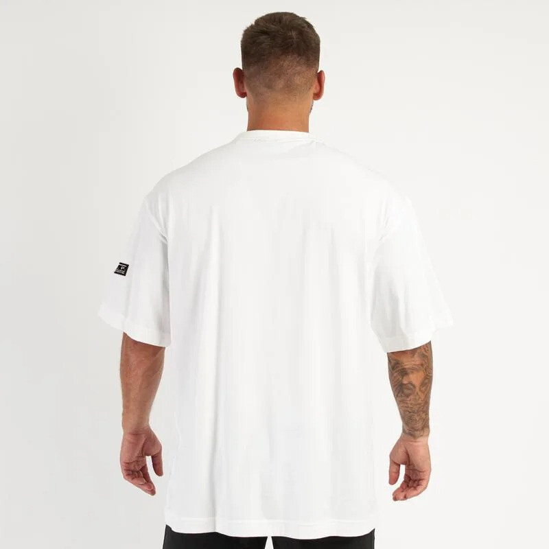 Men’s Cotton Round Neck Oversized Gym T-shirt Loose Fit And Comfortable Clothing