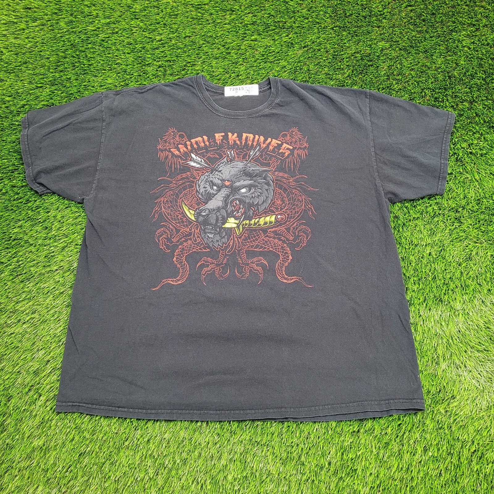 Vintage Wolf Shirt XL 24×28 Y2K