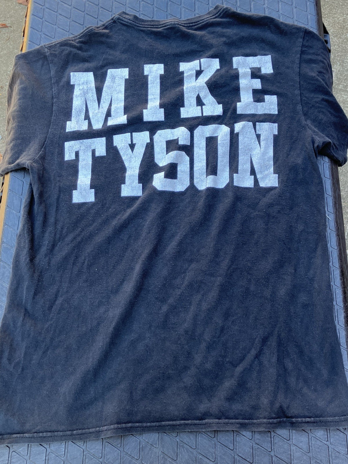 2016 Mike Tyson T-Shirt Official Iron Mike Tyson Apparel Portait Spell Out Black
