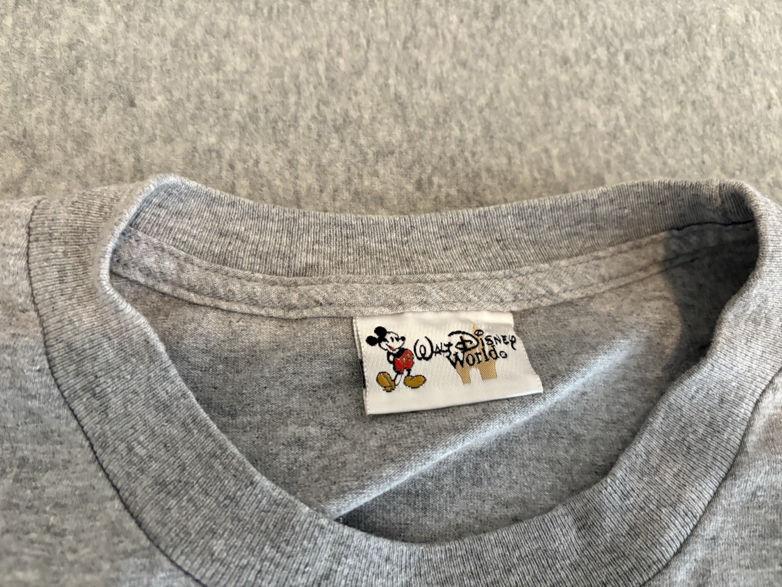 Vintage Walt Disney World Gray Tee Shirt Happiest Celebration On Earth XL