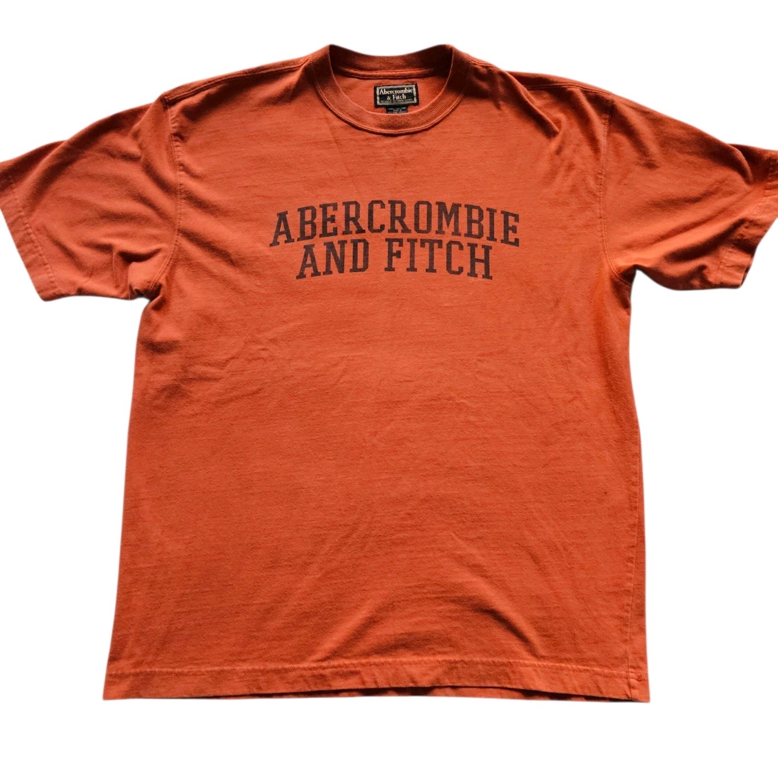 Vintage Abercrombie & Fitch Tap IT Y2K Graphic Tee M Banned Shirt Rare Orange
