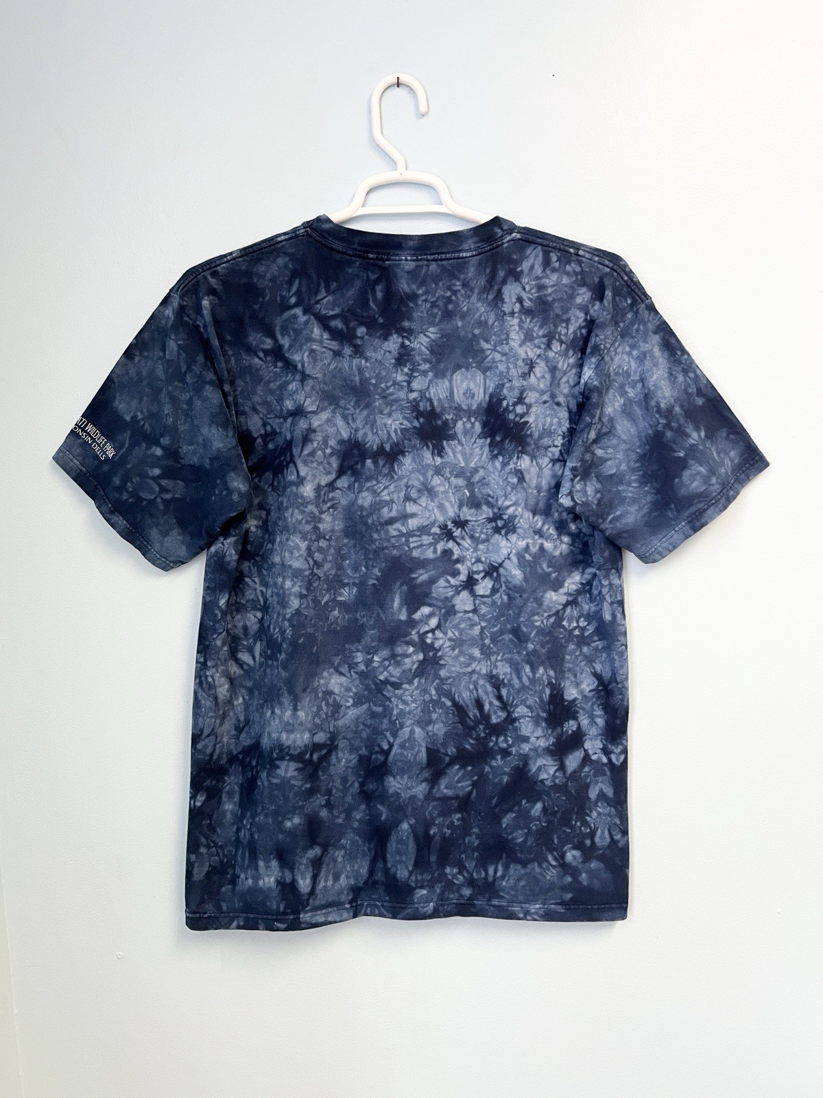 Vintage 90s White Tiger T-Shirt Polar Graphics Tie Dye Blue Size Large