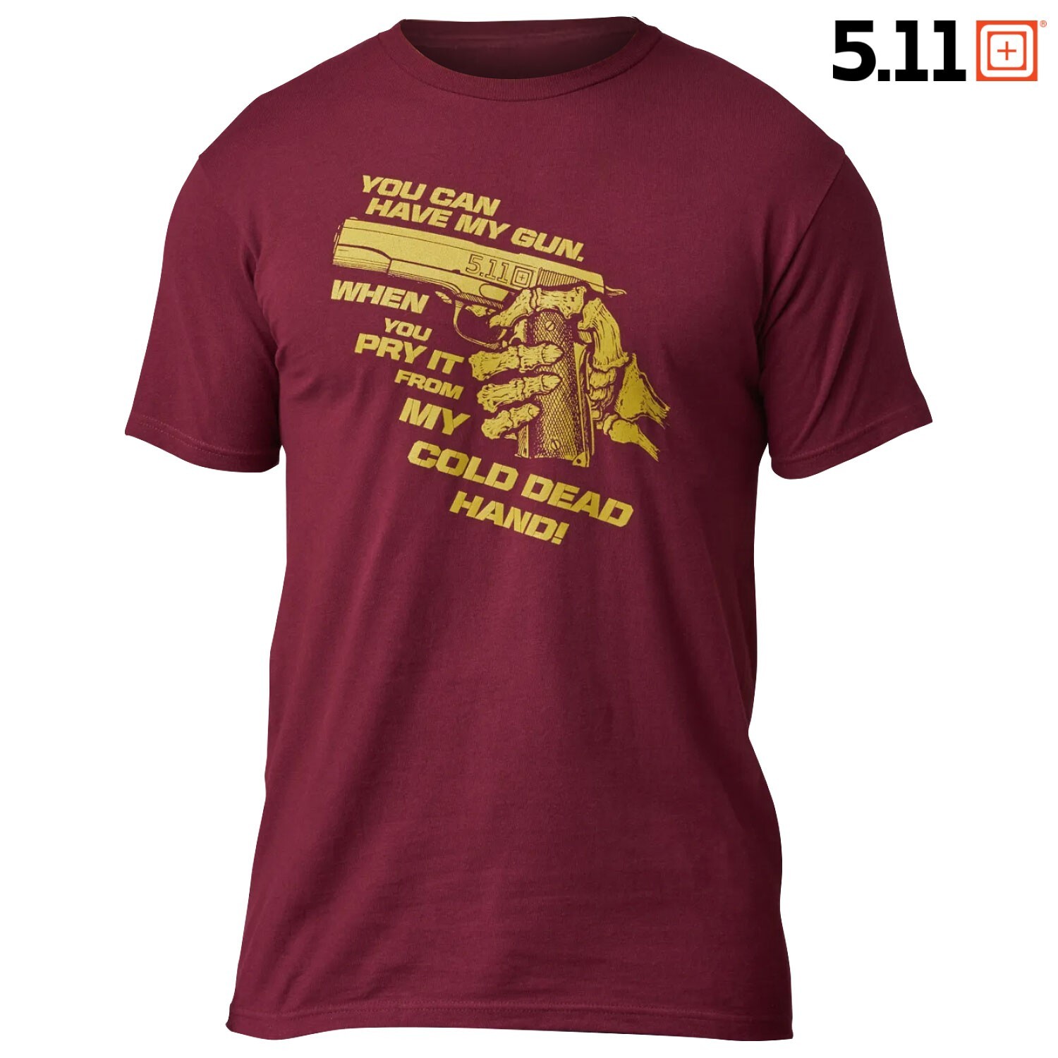 5.11 Tactical Cold Dead Hand 45 T-Shirt (L)- Maroon