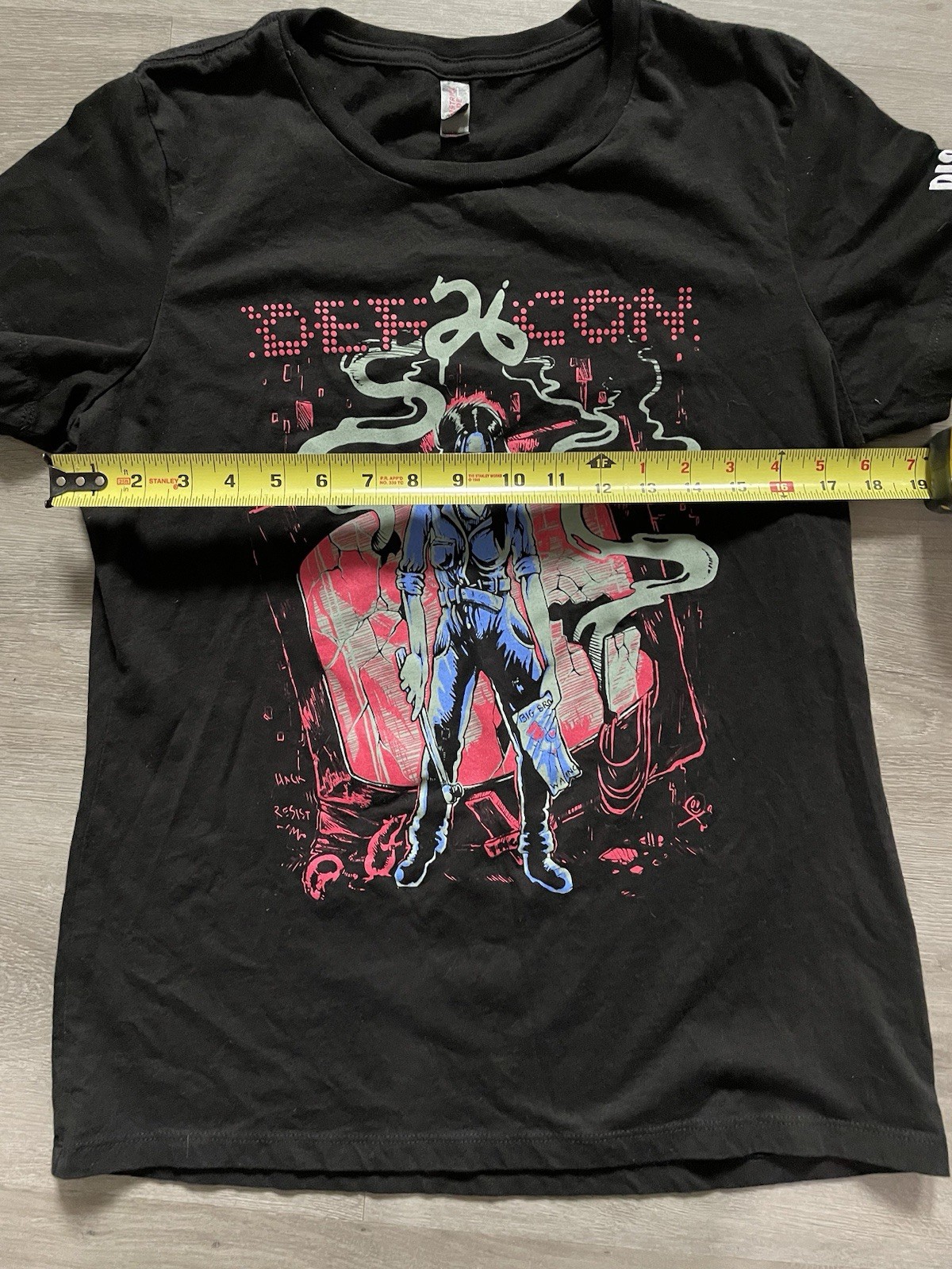 Def Con 26 Black Graphic T Shirt Disobey Size L