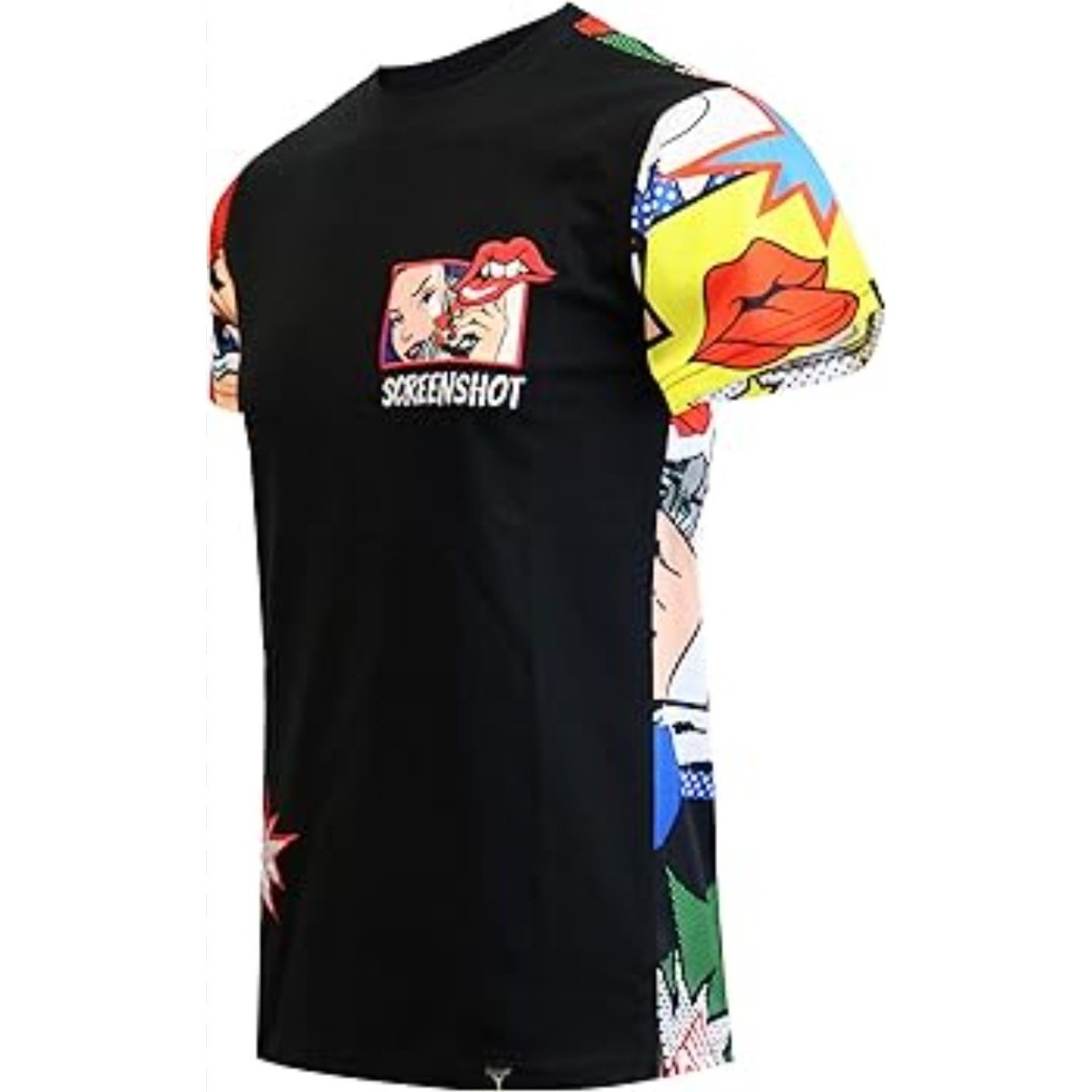 Screenshot Novelty Graphic T-Shirt Small Pop Art Comic Book Print Tee NWOT