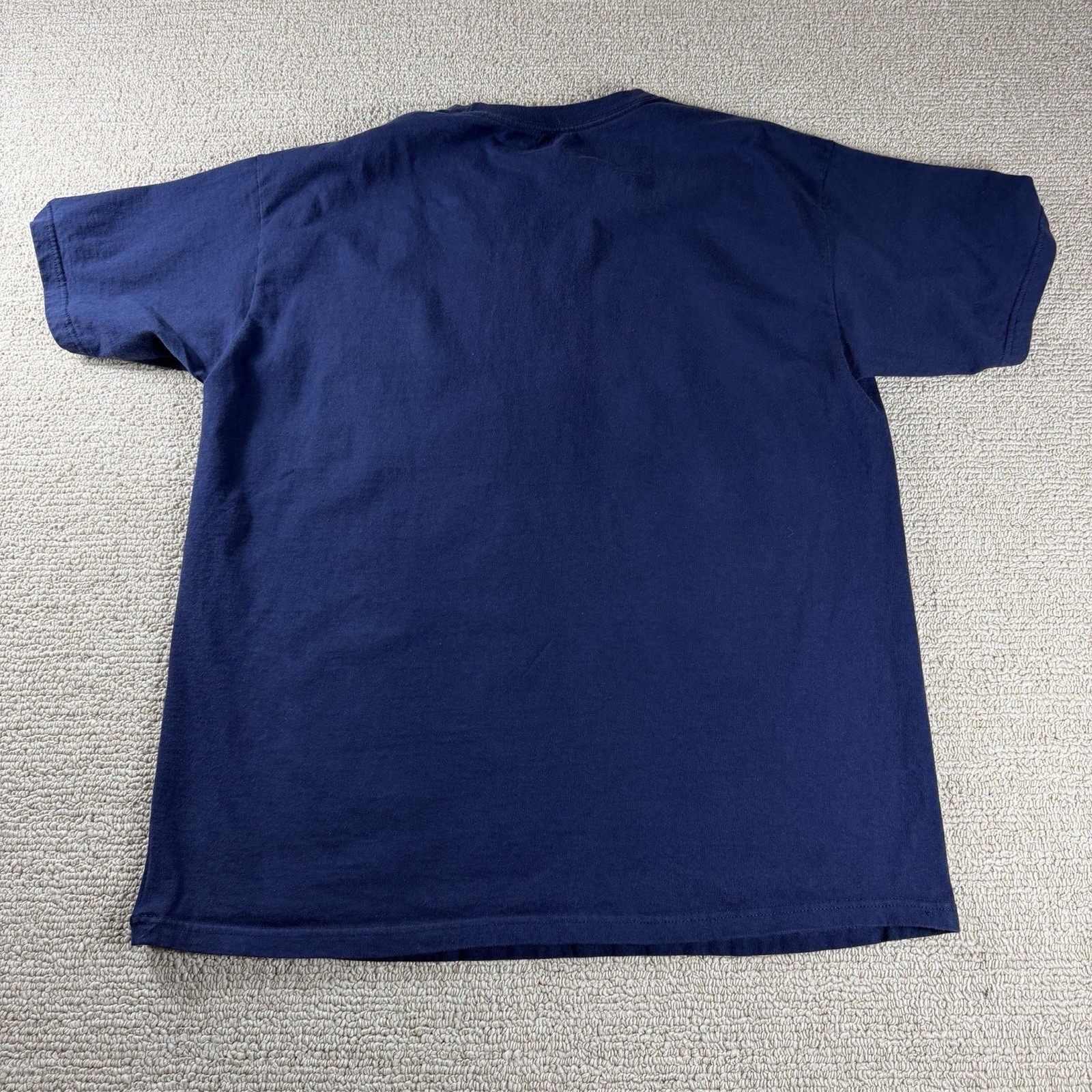 Majestic New York Yankees Stadium Logo Distressed T-Shirt Blue Men’s Size XL