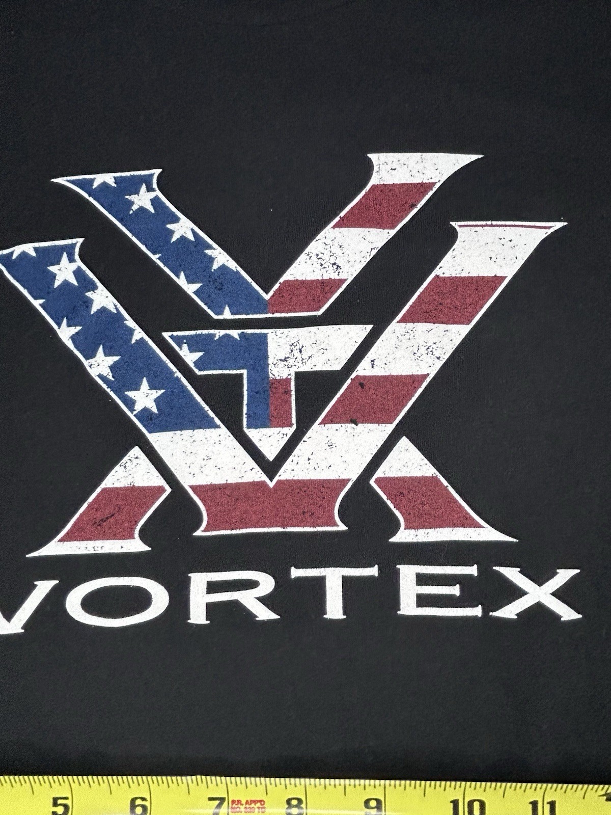 Vortex Optics Men’s Short Sleeve T-Shirt Stars and Stripes, Black , Size Small