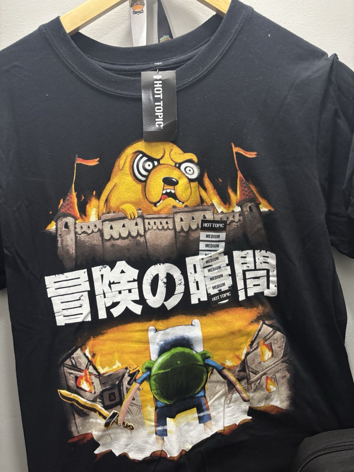 Hot Topic Adventure Time Attack on Titan T-Shirt Medium With Tag