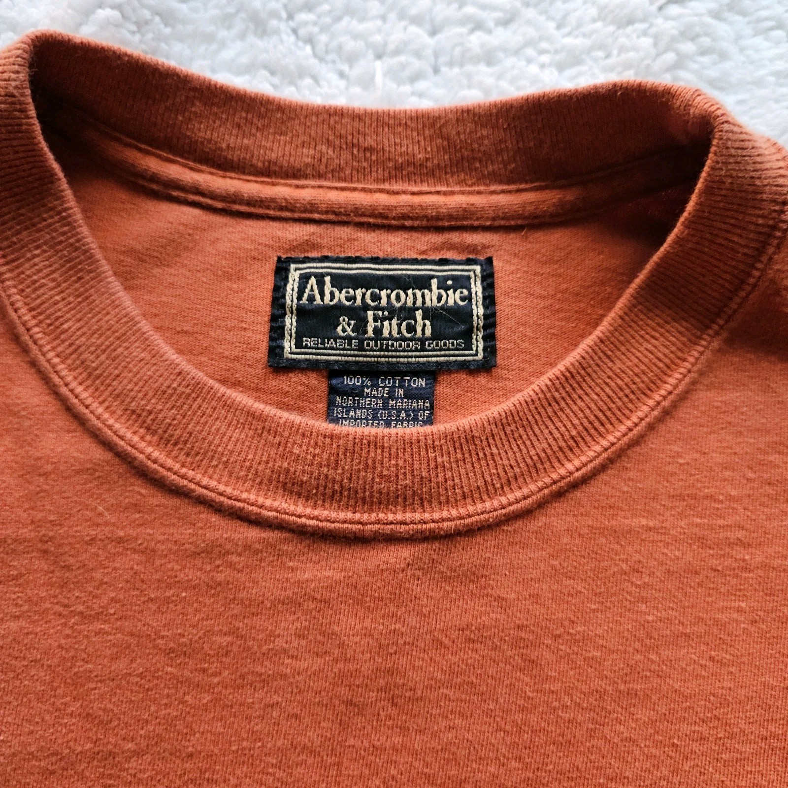 Vintage Abercrombie & Fitch Tap IT Y2K Graphic Tee M Banned Shirt Rare Orange