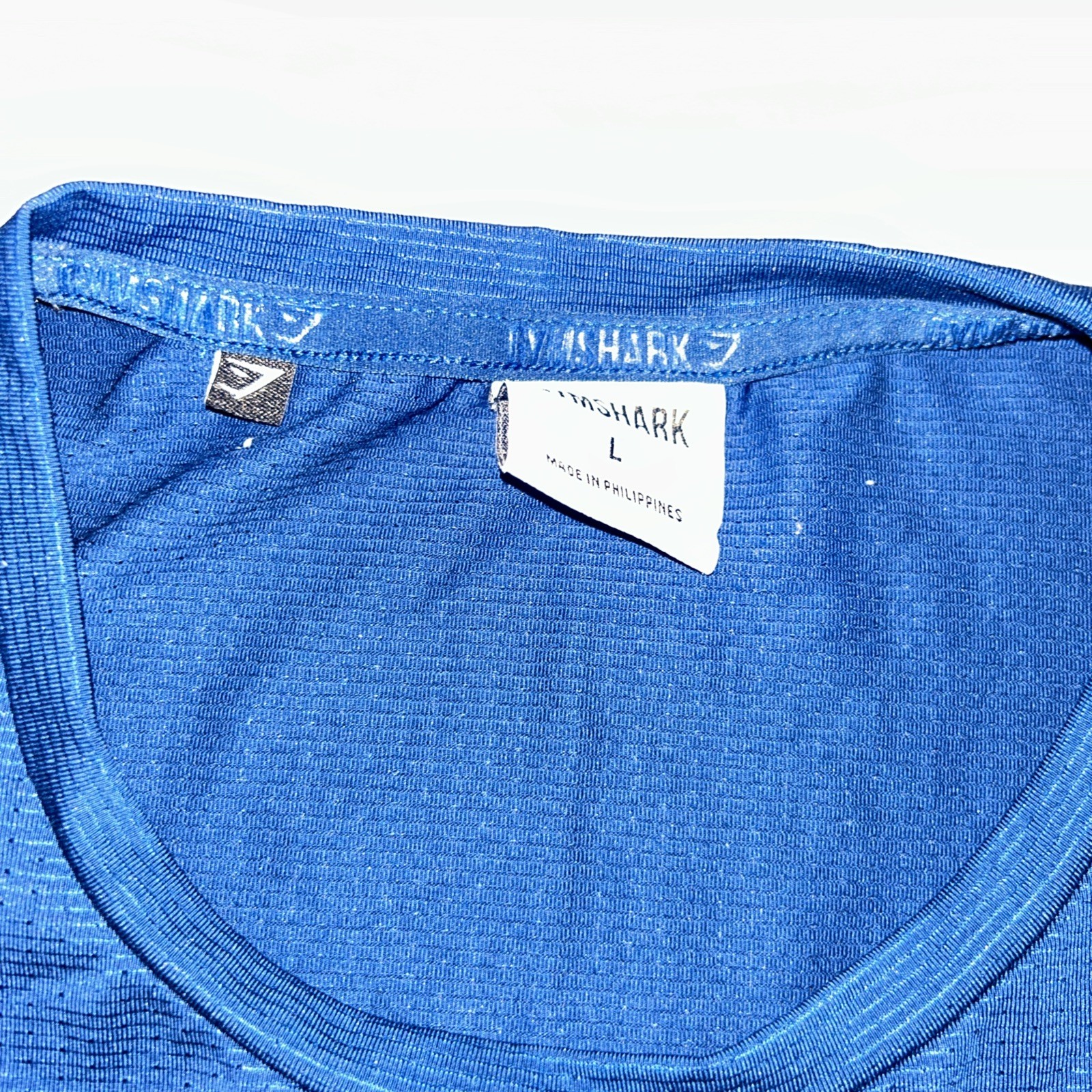 Gymshark Shirt Vented Stretch Large Teal Athletic Gym Training Running Casual