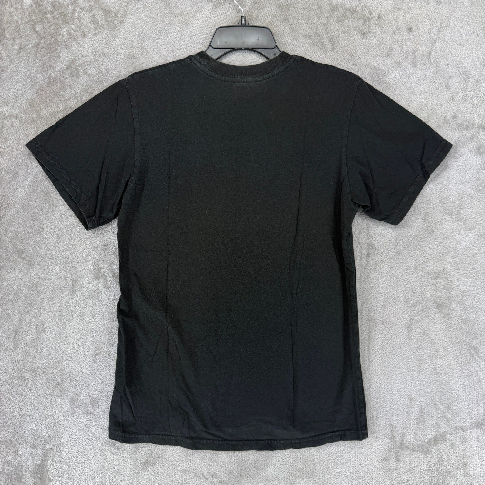 Stussy Mens Black Embroidered Red Box Logo Cotton Short Sleeve T-Shirt Size S