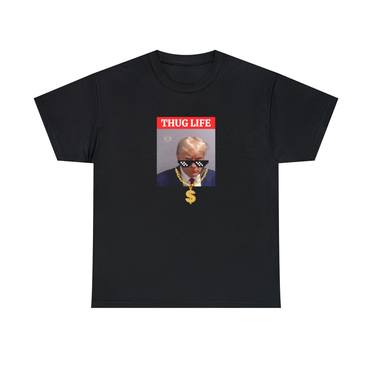 Hilarious Trump Mugshot T-Shirt – 2024 Election Edition Unisex Heavy Cotton Tee