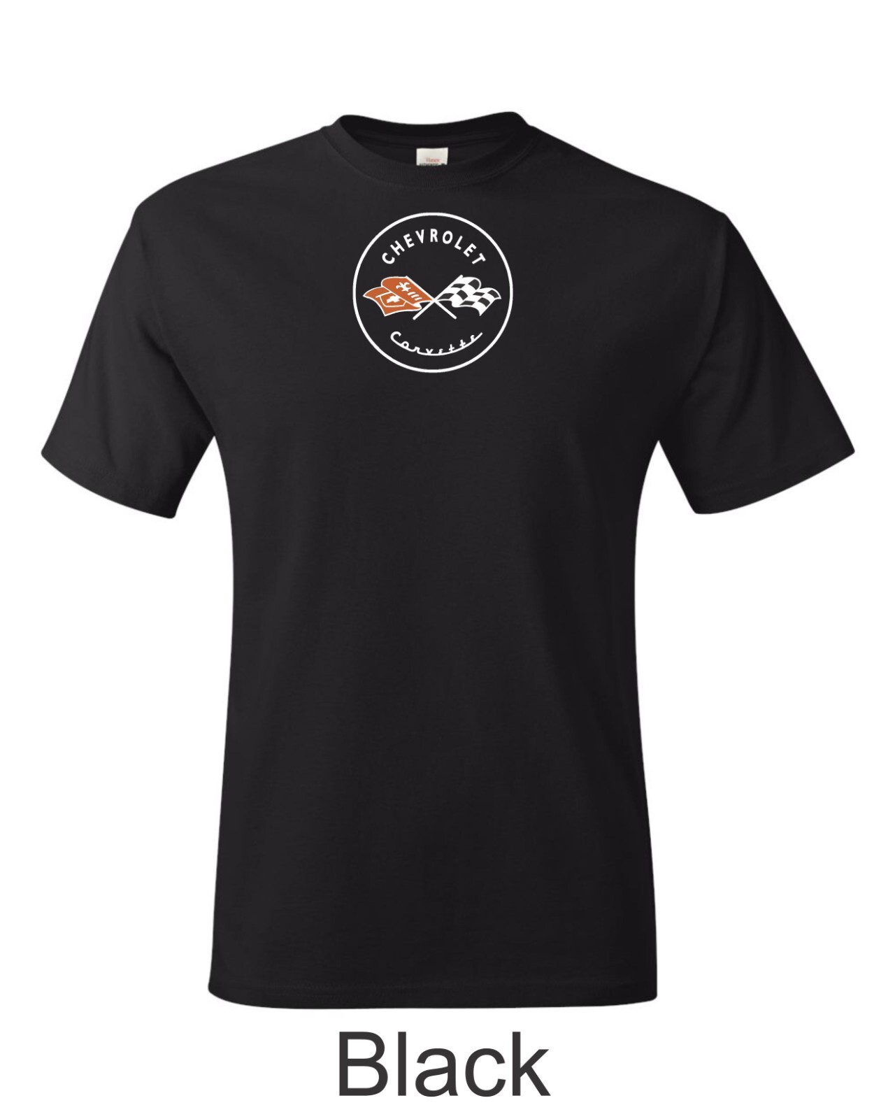 Color C1 Corvette emblem Printed on Men’s Shirt. FREE SHIPPING !!!
